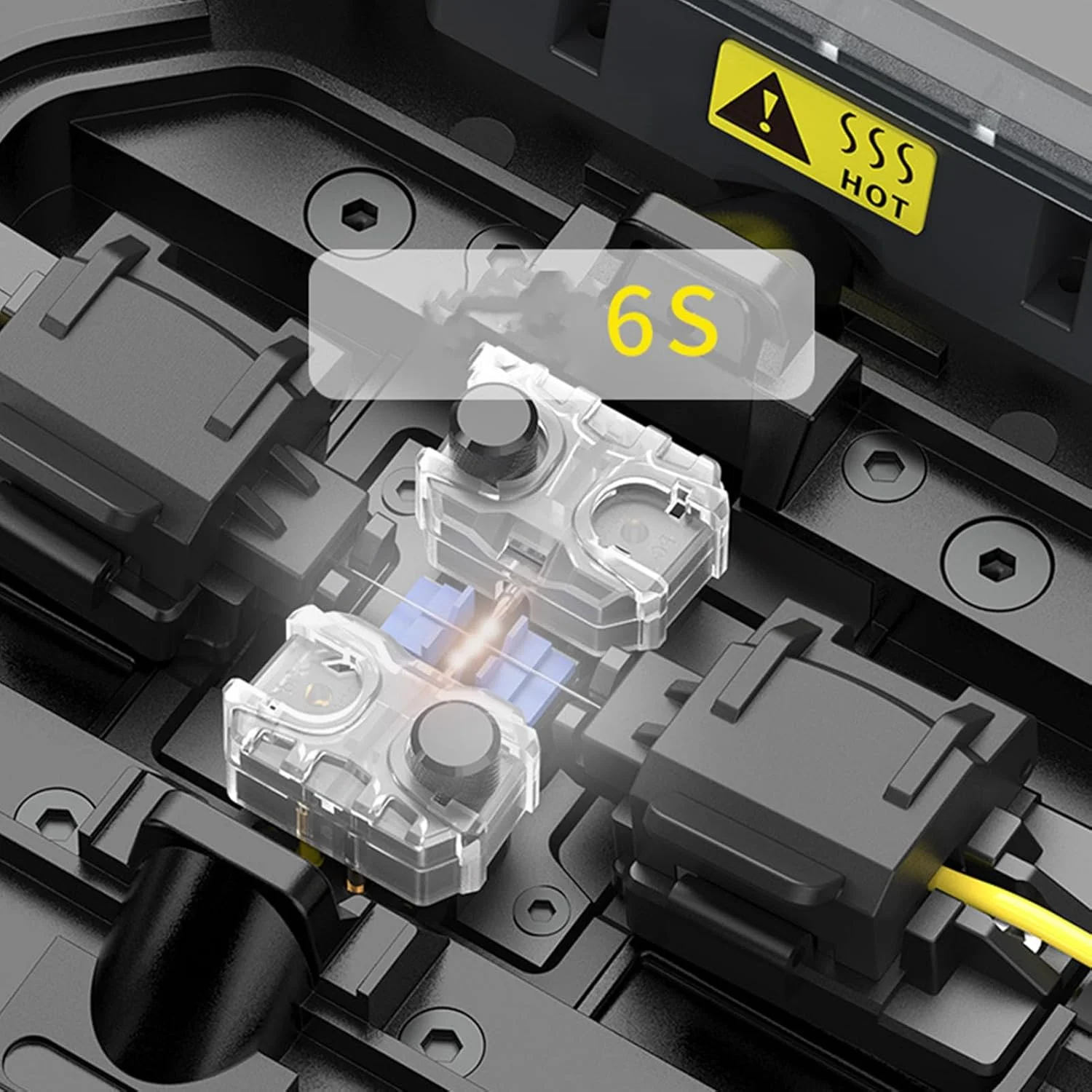 دستگاه فیوژن فیبر نوری Gearwell، جوشکار اتوماتیک فیبر نوری به همراه کیف حمل، دستگاه فیوژن فیبر نوری برای خاتمه کابل FTTH