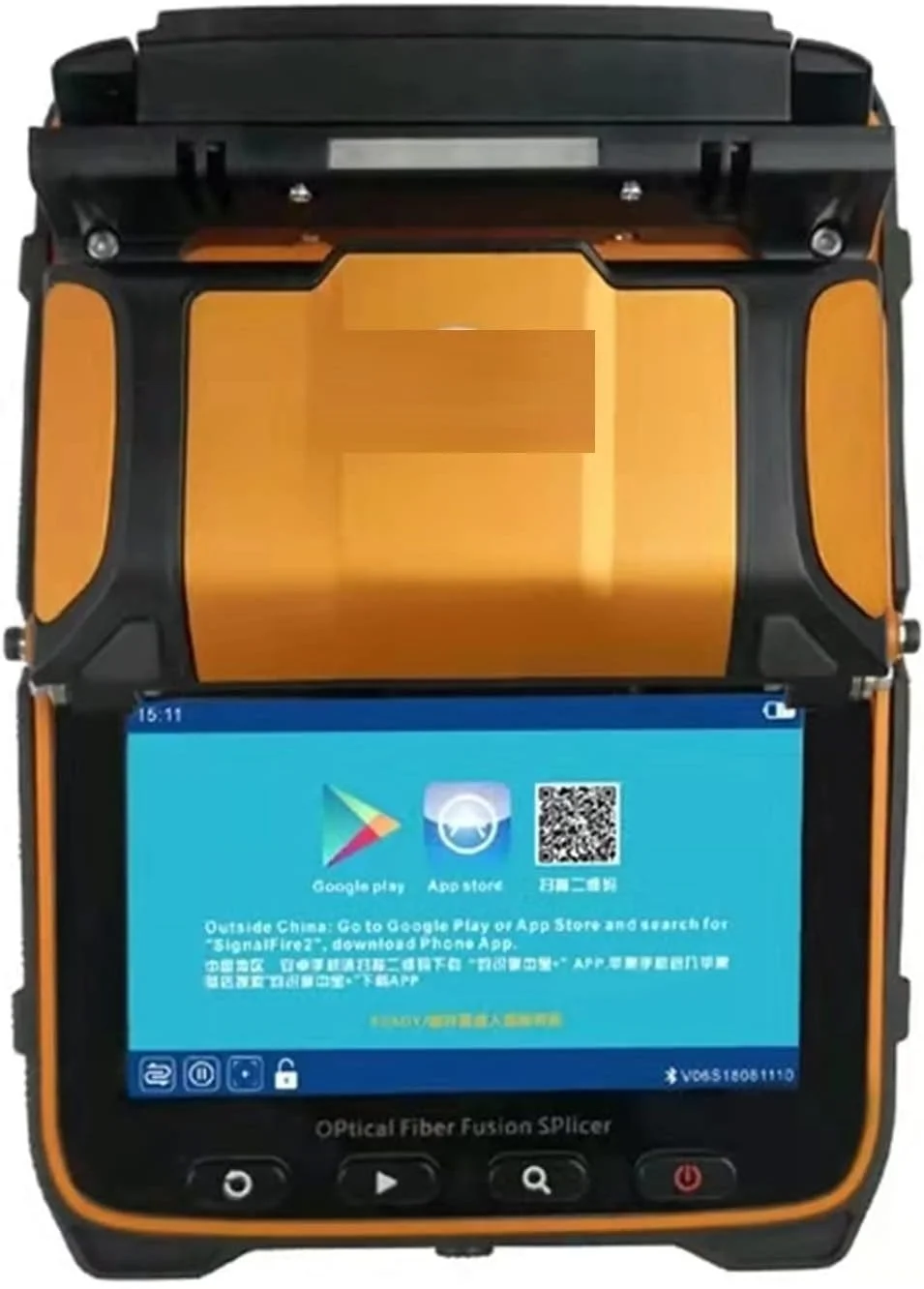 دستگاه فیوژن فیبر نوری هوشمند GJDtyui AI-9 با نور سیگنال، چند زبانه، مناسب FTTH، دارای پاور متر نوری داخلی و VFL5.0