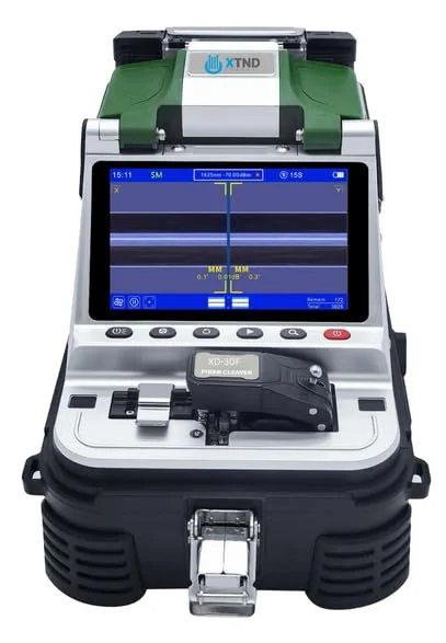 دستگاه فیوژن فیبر نوری هوشمند XD-30F | دستگاه اتصال فیبر نوری با تیغه یکپارچه (تراز هسته به هسته) | XTND Connect (UK)
