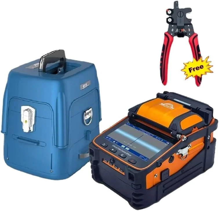 دستگاه فیوژن فیبر نوری چند زبانه FTTH مدل JDOSHIS AI-9 AI-8C AI-6C (نارنجی)(آبی)