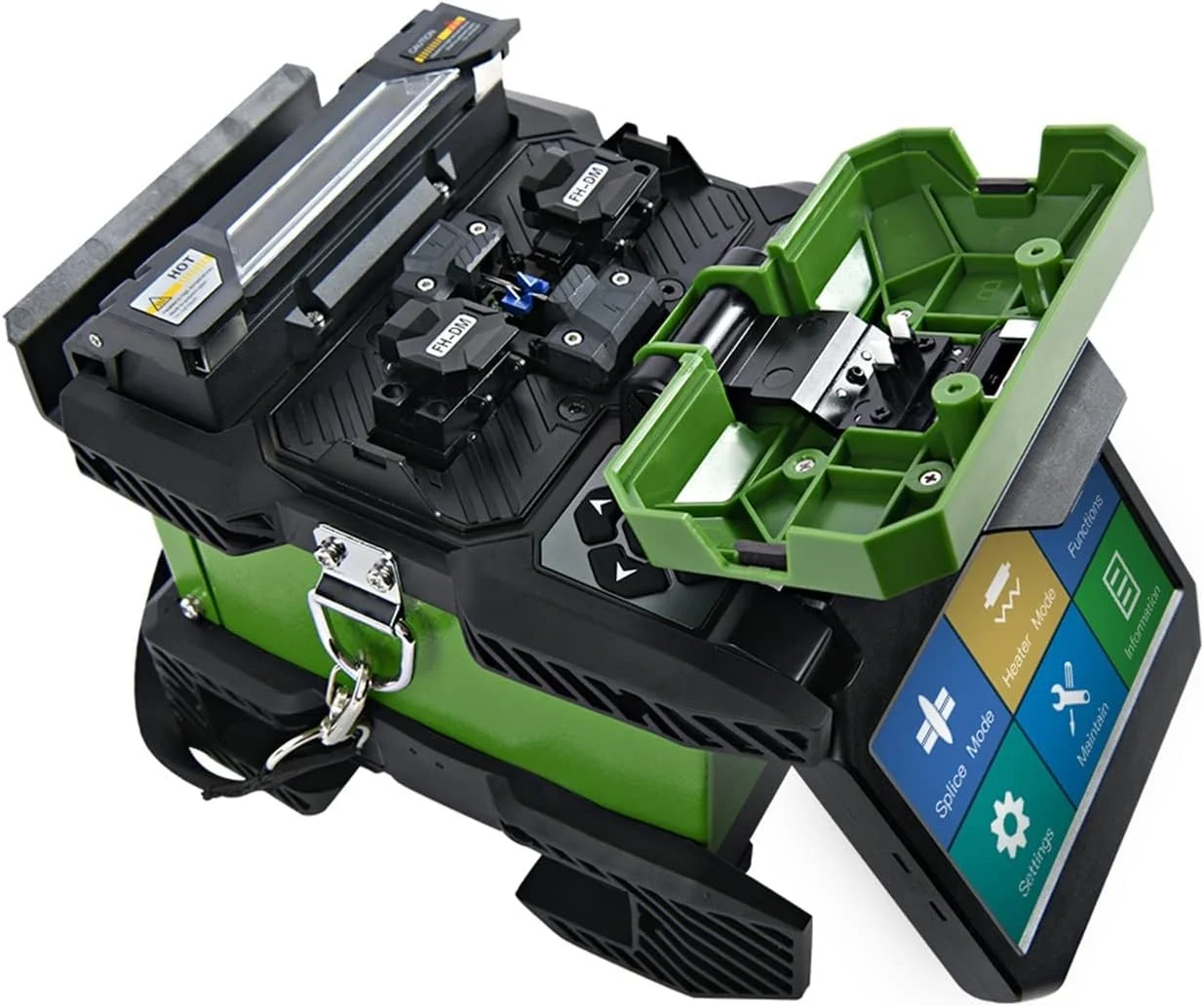 دستگاه فیوژن فیبر نوری JDOSHIS Fusion Splicer FX37 برای FTTx FTTH به همراه تیغه برش فیبر نوری، سینی خنک کننده و انواع استریپر، دستگاه جوش فیبر دستگاه فیوژن فیبر نوری JDOSHIS Fusion Splicer FX37 برای FTTx FTTH به همراه تیغه برش فیبر نوری، سینی خنک کننده و انواع استریپر، دستگاه جوش فیبر