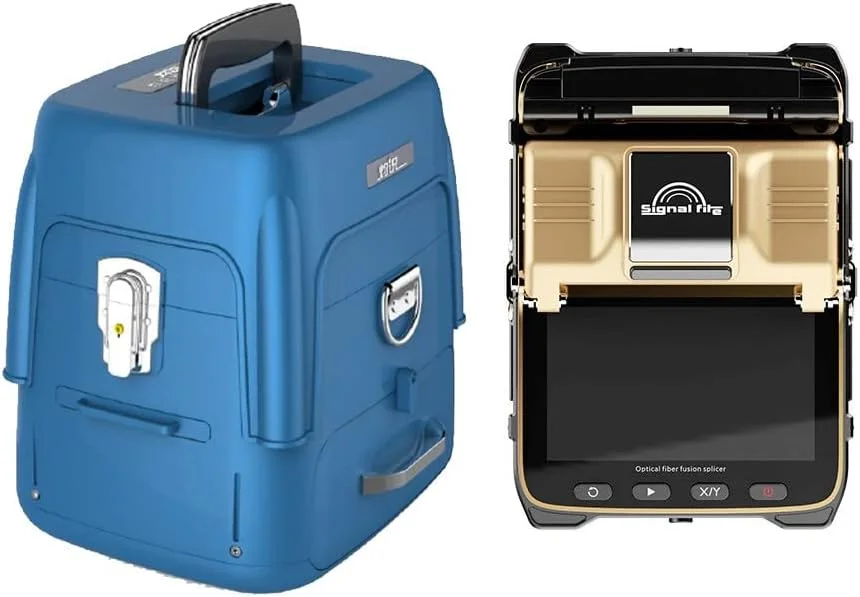 دستگاه فیوژن فیبر نوری اتوماتیک Telecom Fusion Splicer AI-8C SM&MM FTTH (کیف نارنجی AI-8C) (کیف آبی AI-8C)