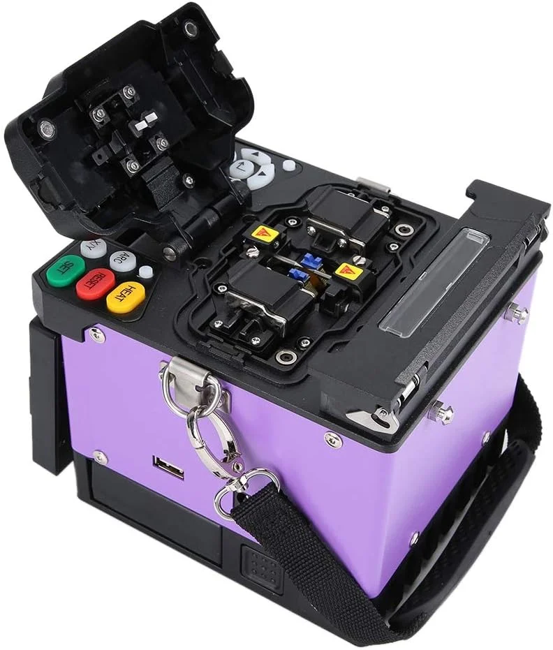 دستگاه فیوژن فیبر نوری اتوماتیک REHOOF با LCD 4.3 اینچی مدل X-500 به همراه دستگاه برش فیبر نوری برای FTTH/FTTx