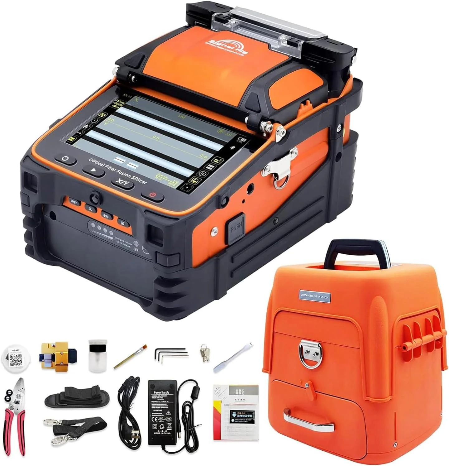 دستگاه فیوژن فیبر نوری اتوماتیک هوشمند Signal fire AI-9 FTTH با زمان اتصال 5 ثانیه و گرمایش 15 ثانیه