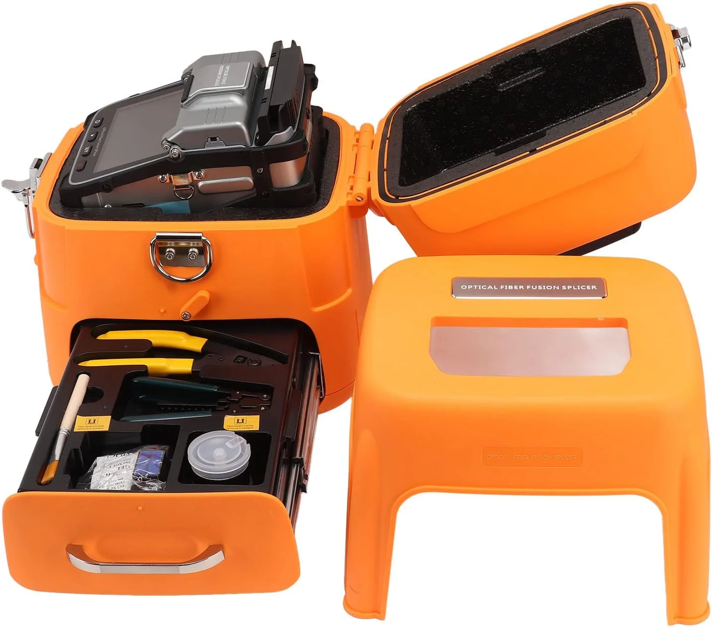 دستگاه فیوژن فیبر نوری، کیت دستگاه فیوژن فیبر نوری ۱۰۰؟ ۸ ثانیه کارکرد، پشتیبانی از ۱۰ زبان برای پیگتیل (#3)