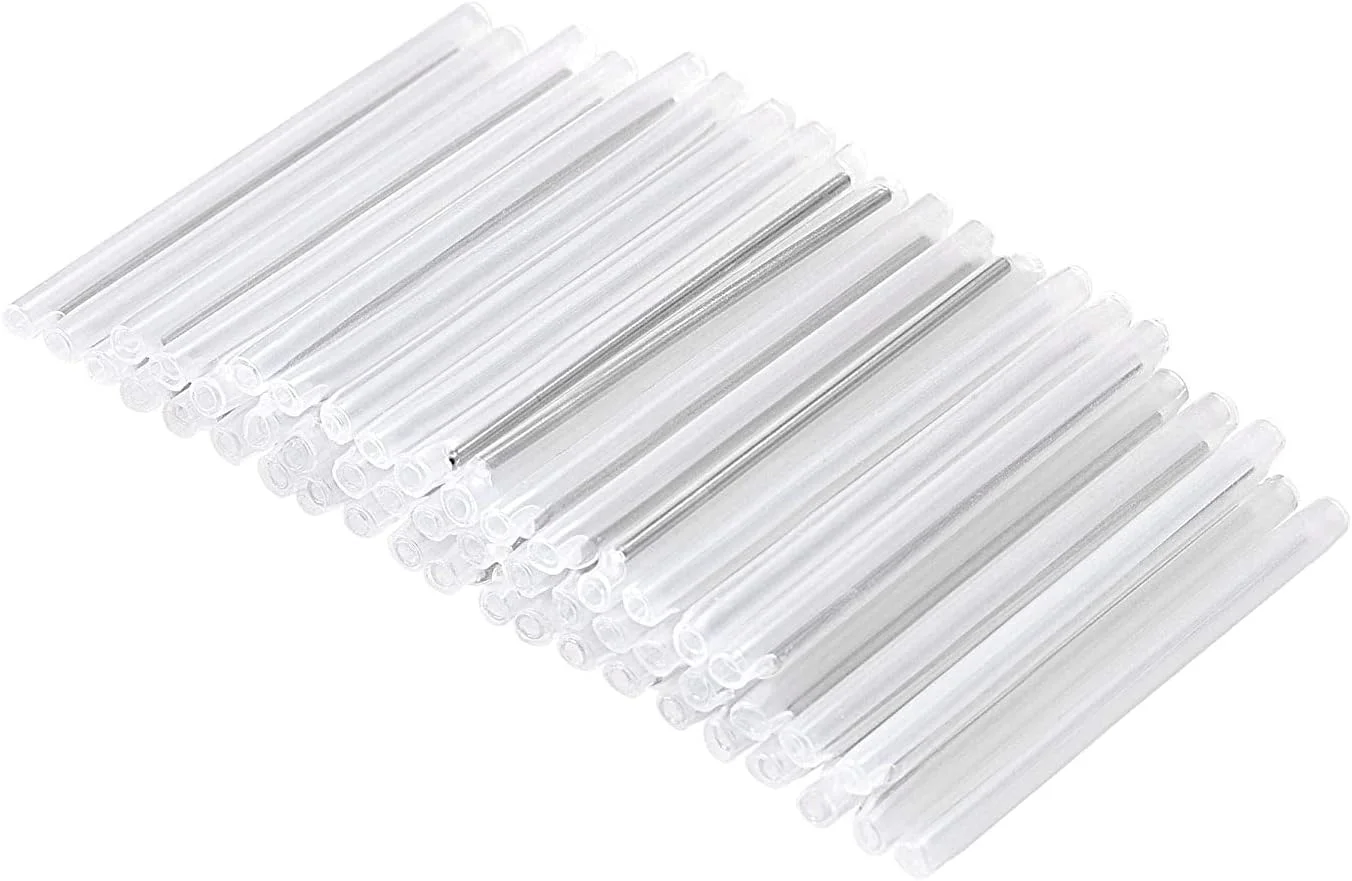 محافظ اتصال فیبر نوری XYWHPGV با قطر خارجی 45 میلی‌متر و ضخامت 3 میلی‌متر، دو سر از پیش جمع شده، لوله محافظ اتصال فیبر نوری، لوله حرارتی شفاف، میله با قطر خارجی 1.2 میلی‌متر، 50 عدد