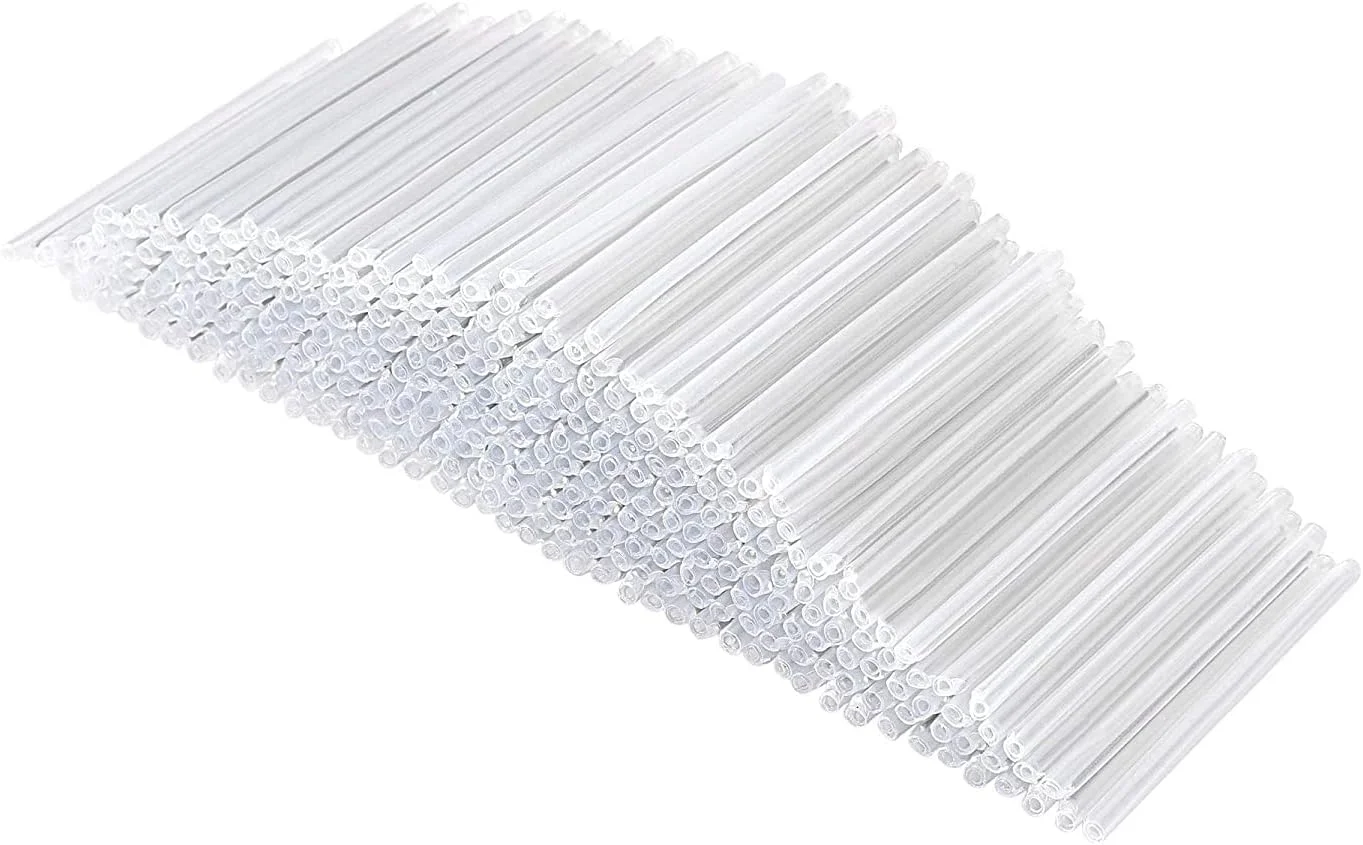 غلاف فیبر نوری XYWHPGV 60mm با قطر خارجی 3mm، محافظ لوله اتصال فیبر نوری از پیش جمع شده دو سر، لوله حرارتی شفاف با میله 1mm و 400 عدد