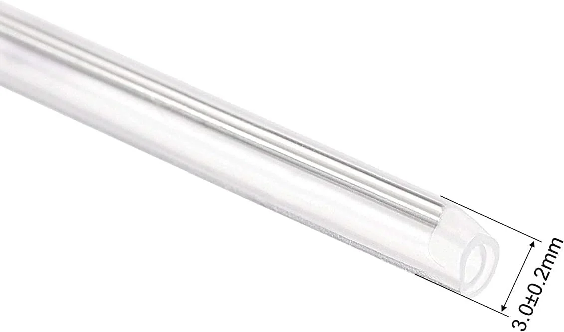 غلاف فیبر نوری XYWHPGV 60mm با قطر خارجی 3mm، محافظ لوله اتصال فیبر نوری از پیش جمع شده دو سر، لوله حرارتی شفاف با میله 1mm و 400 عدد