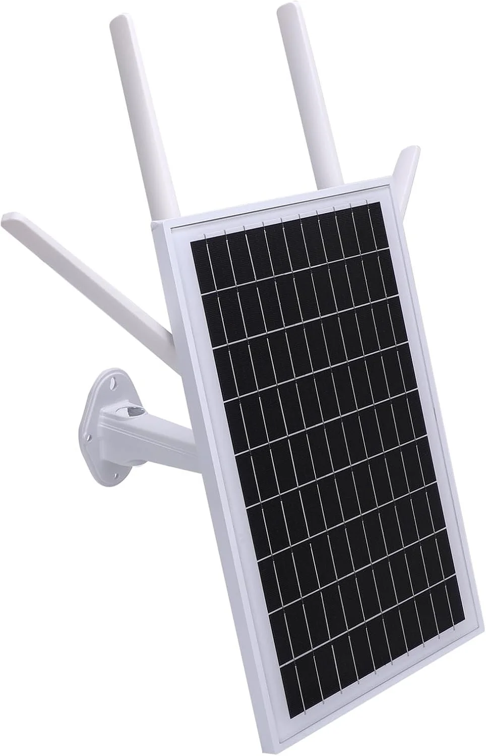 مودم روتر خورشیدی وای فای Dpofirs، روتر سیم کارت خور، با پنل 15 واتی و باتری 20800 میلی آمپر ساعتی، توسعه دهنده وای فای 4G LTE خورشیدی، برای دوربین مداربسته کمپینگ RV (نسخه ایالات متحده)
