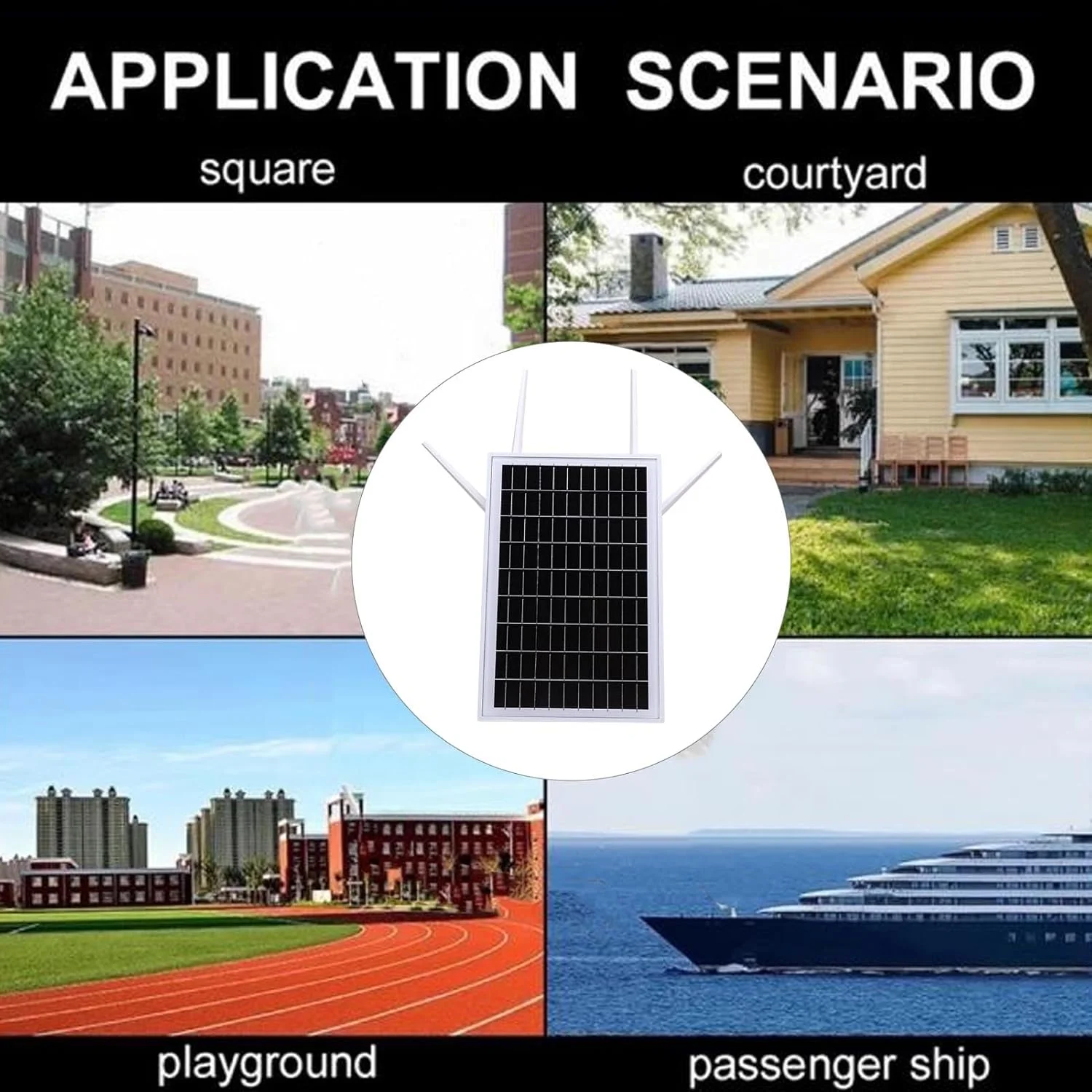 مودم روتر خورشیدی وای فای Dpofirs، روتر سیم کارت خور، با پنل 15 واتی و باتری 20800 میلی آمپر ساعتی، توسعه دهنده وای فای 4G LTE خورشیدی، برای دوربین مداربسته کمپینگ RV (نسخه ایالات متحده)