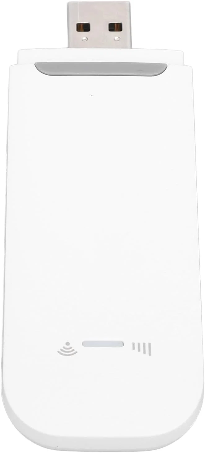 روتر وای فای قابل حمل USB 4G LTE، قطعات USB تا 10 دستگاه WLAN با وای فای پایدار 4G قابل حمل برای تبلت ها (سفید)