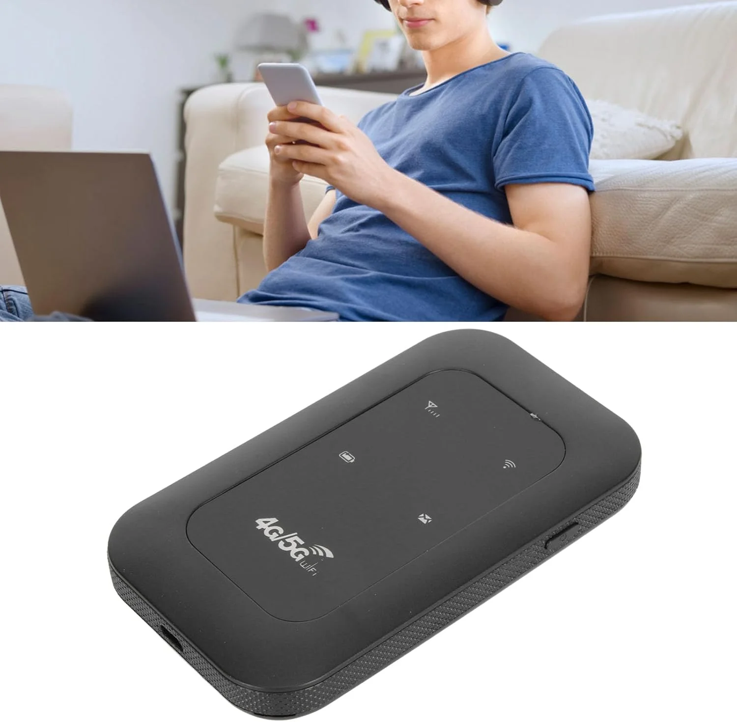 مودم همراه 4G LTE، روتر جیبی پرسرعت 150 مگابیت بر ثانیه با اسلات سیم کارت، اشتراک گذاری تا 10 کاربر برای سفر اداری (فقط برای استفاده در آسیا، آسیای جنوب شرقی، آفریقا، خاورمیانه)