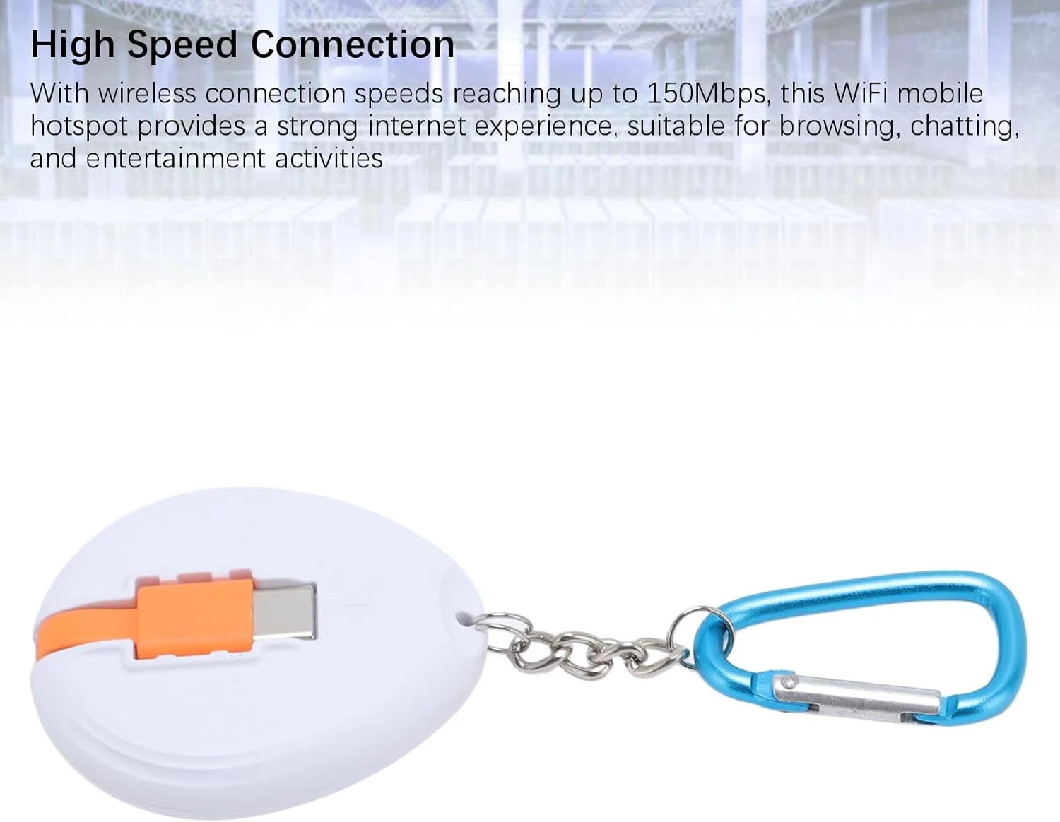 روتر وای فای قابل حمل، هات اسپات موبایل، وای فای 4G، سرعت دانلود 150 مگابیت بر ثانیه، درگاه سیم کارت، دسترسی به اینترنت قابل حمل، برای مسافران و متخصصان - تصویر 2