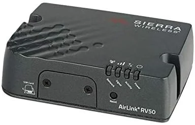 مودم دروازه ای AirLink Sierra Wireless Raven RV50X 1103052 - آمریکای شمالی و EMEA - کابل DC با براکت نصب DIN