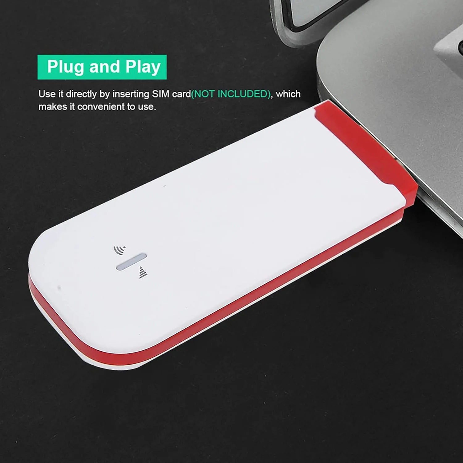 دانگل وای فای 4G، مودم باند پهن موبایل USB با سرعت بالا، آداپتور/گیرنده کارت شبکه USB بی سیم 4G، پشتیبانی از WIFI/TF برای ویندوز XP/vista/7/8/8.1، برای MAC OS X 10.5، 10.10 و بالاتر