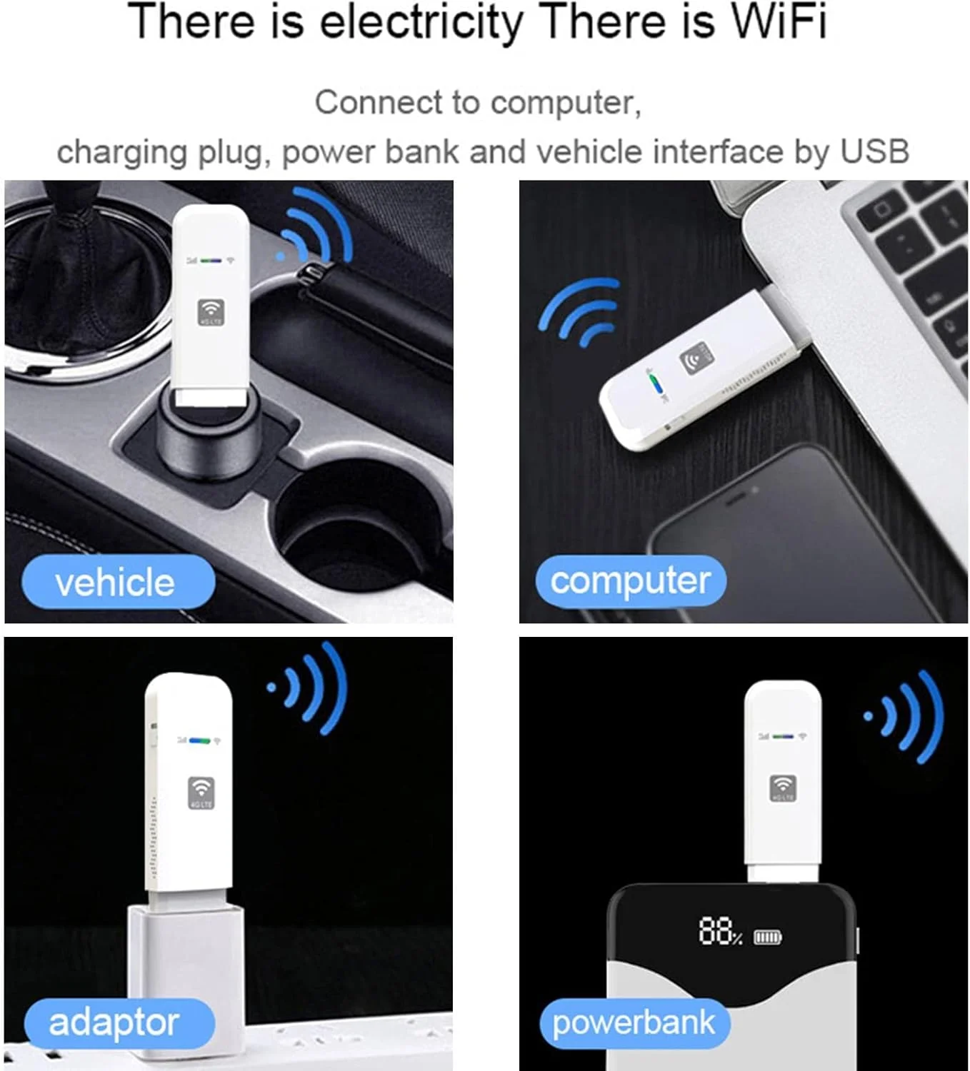 مینی روتر بی‌سیم موبایل - روتر بی‌سیم هوشمند قابل حمل با قابلیت اشتراک‌گذاری - مودم وای‌فای موبایل 4G، اتصال آسان در هر مکان