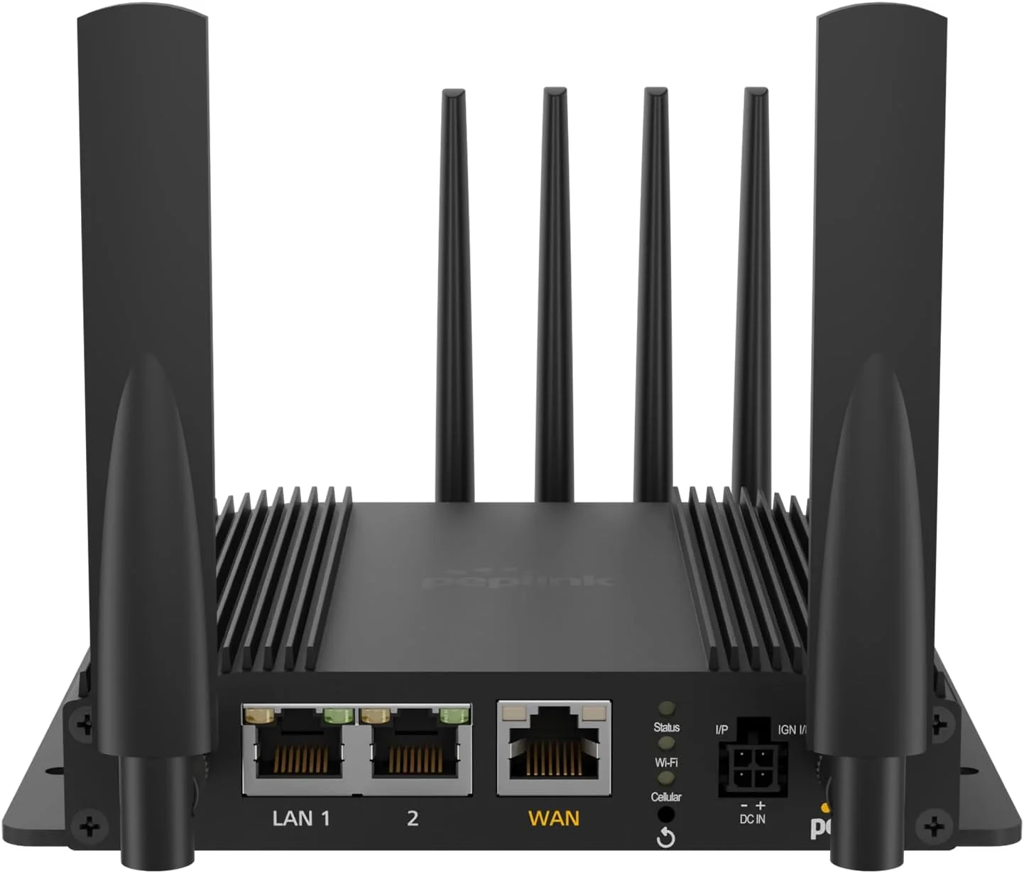 Peplink MAX BR1 Pro [CAT 20] | مودم LTE-A Pro با اسلات های سیم کارت اضافی | Wi-Fi 6 | گیرنده GPS | حالت Drop-In، Load Balancing/Failover، Ignition Sensing | MAX-BR1-PRO-GLTE-S-T-PRM