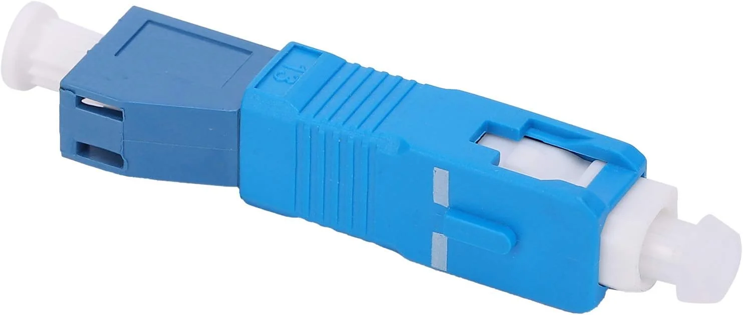 آداپتور فیبر نوری SC‑LC نر به ماده - کانکتور آداپتور فیبر نوری SC‑LC نر به ماده مبدل فیبر نوری تک حالته