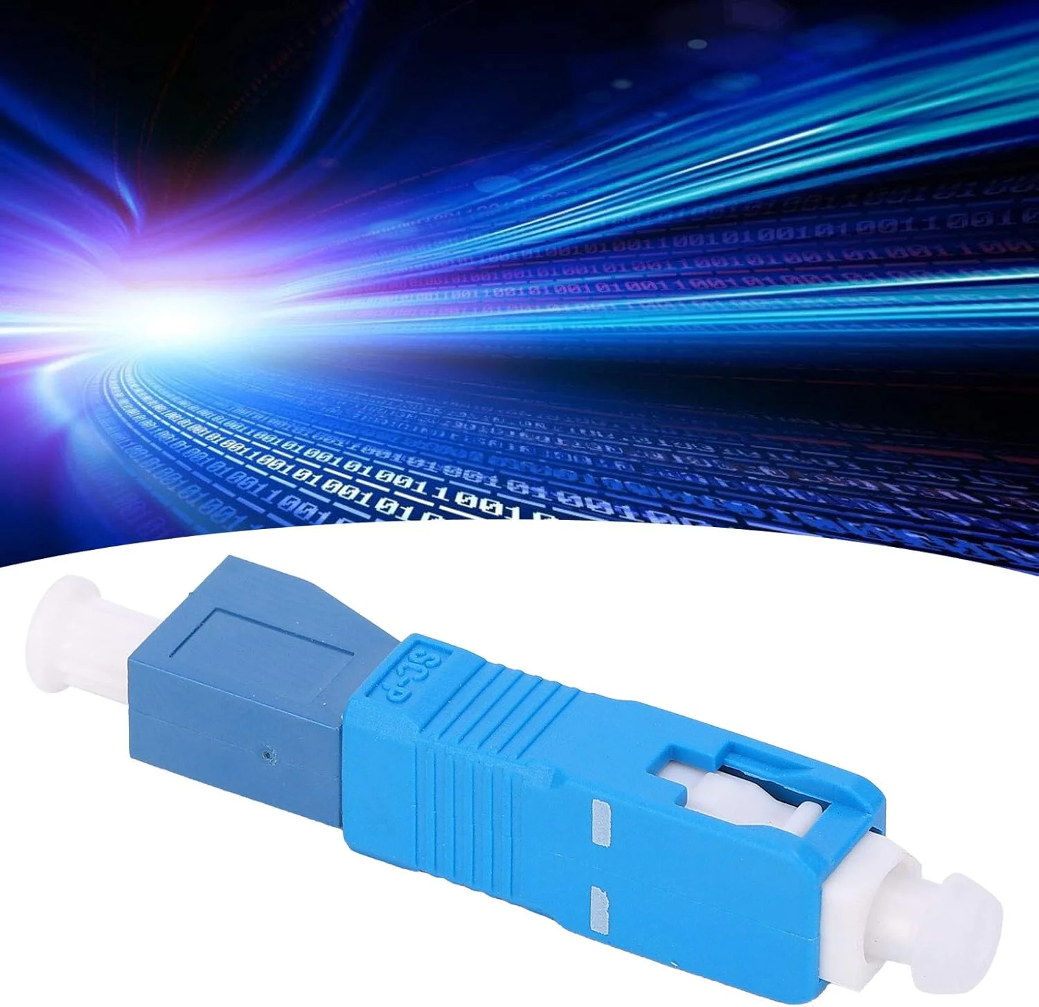 آداپتور فیبر نوری SC?LC نر به ماده، کانکتور آداپتور فیبر نوری تک حالته ۱۳۱۰ تا ۱۵۵۰ نانومتر