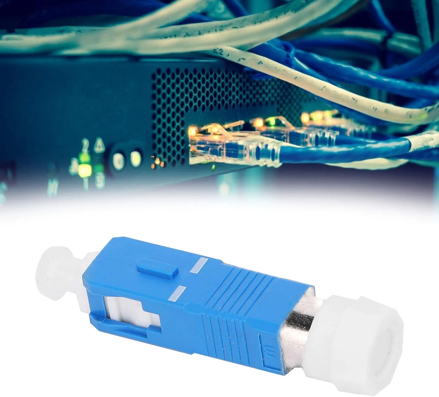 آداپتور فیبر نوری SC/UPC به FC/UPC نر به ماده، کانکتور آداپتور تک حالته