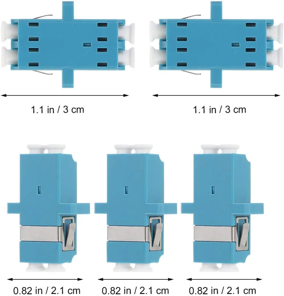 10 عدد کوپلر فیبر نوری، آداپتور فیبر نوری چند منظوره، صفحه دیواری فیبر نوری مستحکم APC سیمپلکس تک حالته