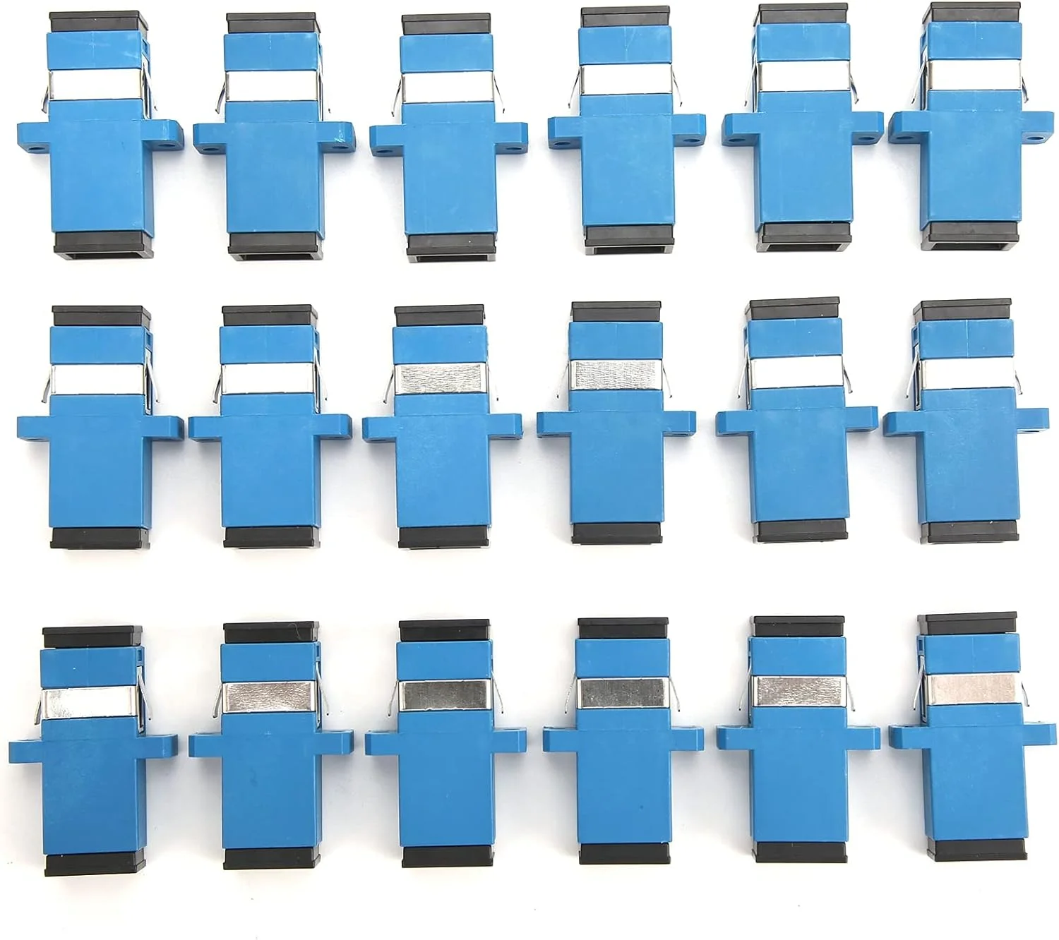 ۵۰ عدد کوپلر فیبر نوری، آداپتور اتصال فلنج SC-SC، آداپتور فیبر نوری تک حالته SC، اتصال دوگانه