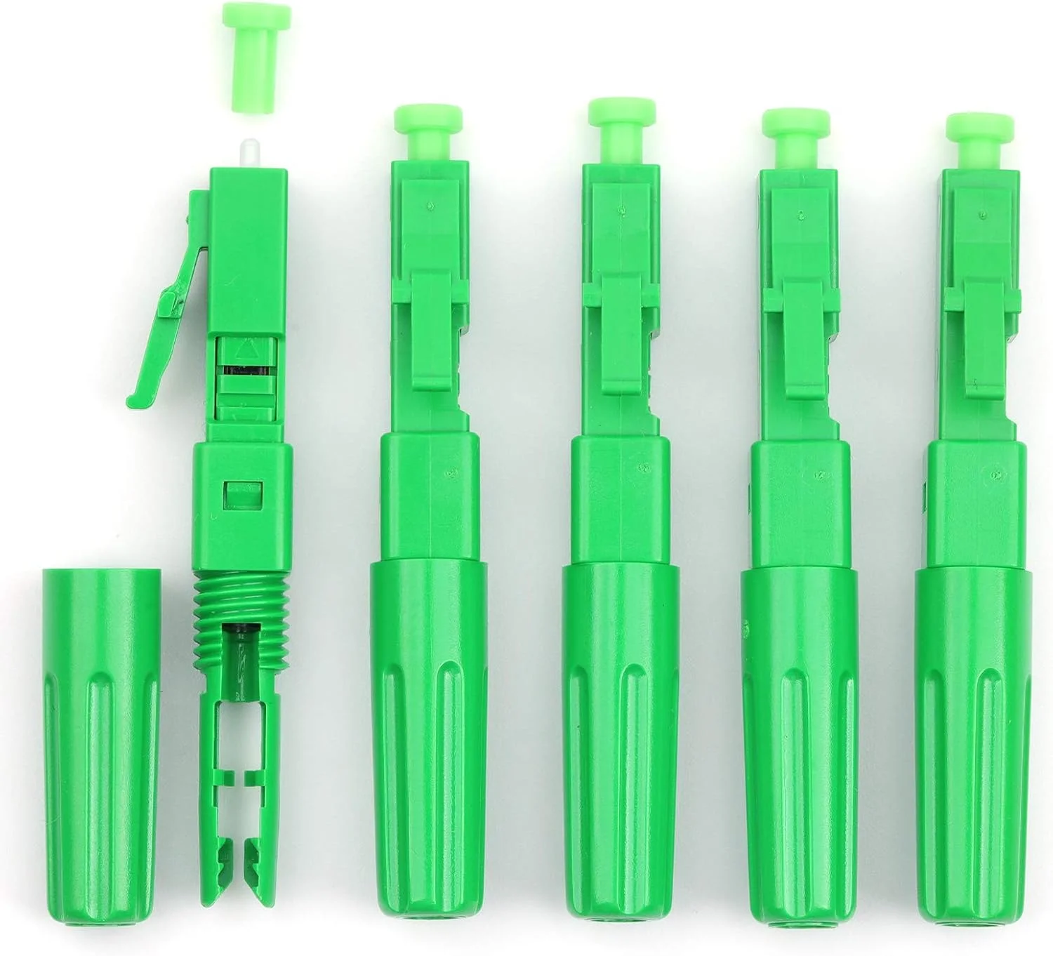 اتصال دهنده فیبر نوری LC UPC/APC، آداپتور اتصال سریع فیبر نوری تک حالته، 5 عدد (LC/APC)