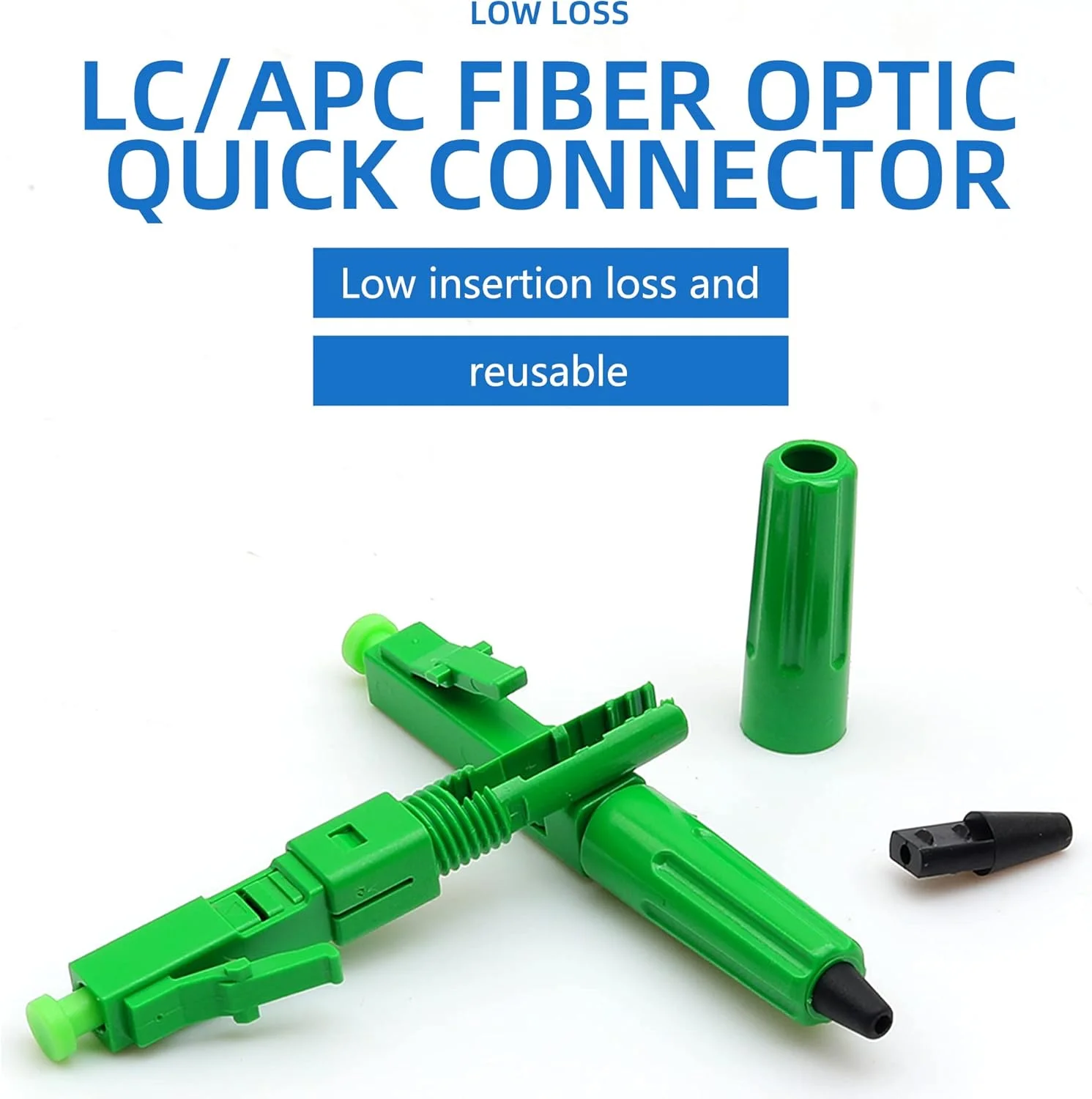 اتصال دهنده فیبر نوری LC UPC/APC، آداپتور اتصال سریع فیبر نوری تک حالته، 5 عدد (LC/APC)