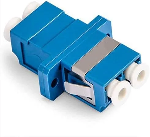 آداپتور فیبر نوری LC UPC دوبلکس سینگل مود، کوپلر فیبر نوری LC، فلنج فیبر LC، کانکتور LC (بسته 25 عددی)