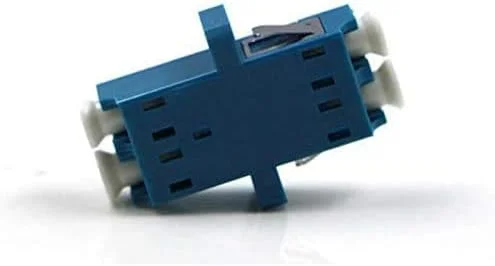 آداپتور فیبر نوری LC UPC دوبلکس سینگل مود، کوپلر فیبر نوری LC، فلنج فیبر LC، کانکتور LC (بسته 25 عددی)