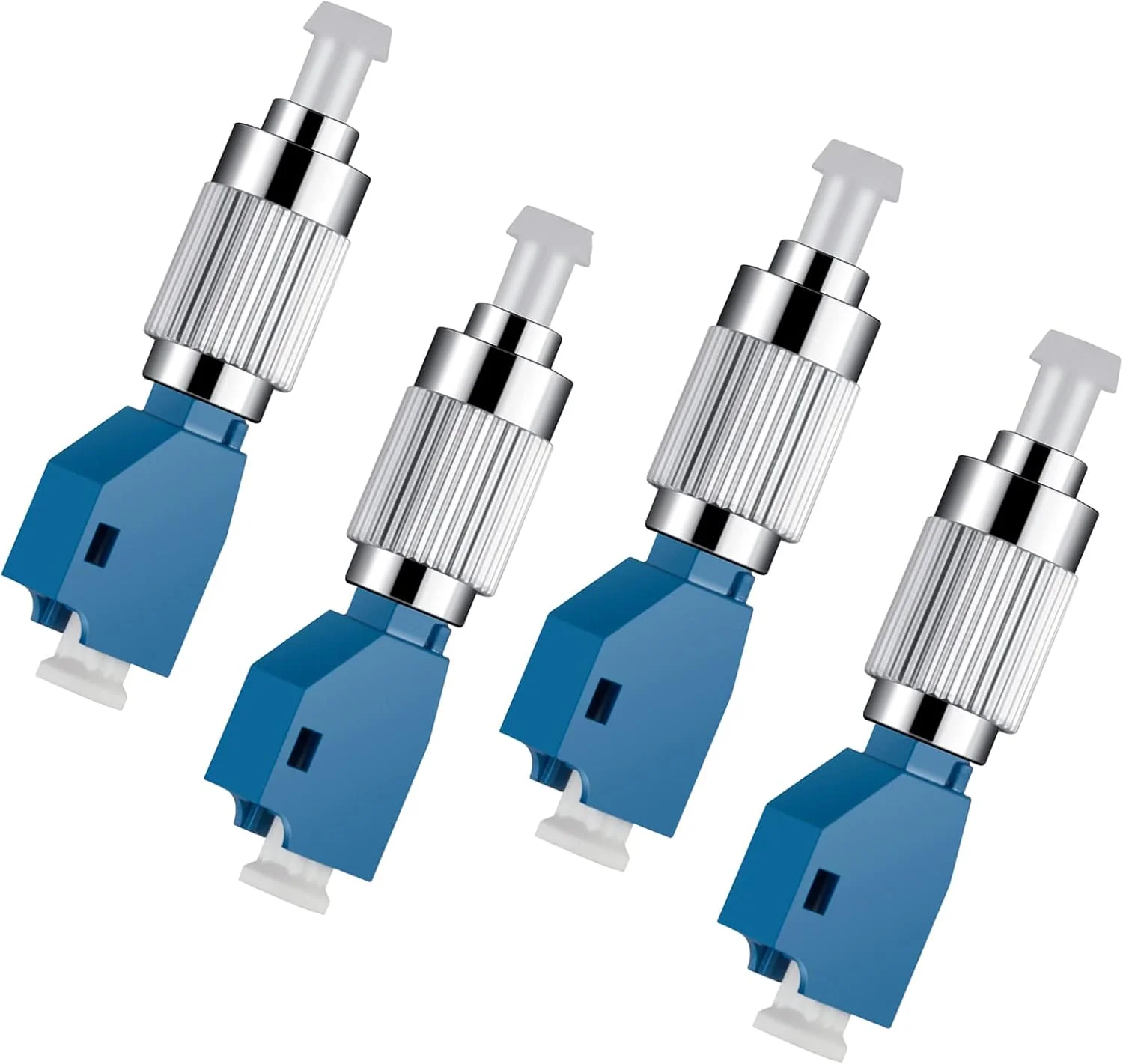 آداپتور فیبر نوری FC نر به LC ماده، مناسب برای تست فیبر، سینگل مود 9/125um، بسته 4 عددی