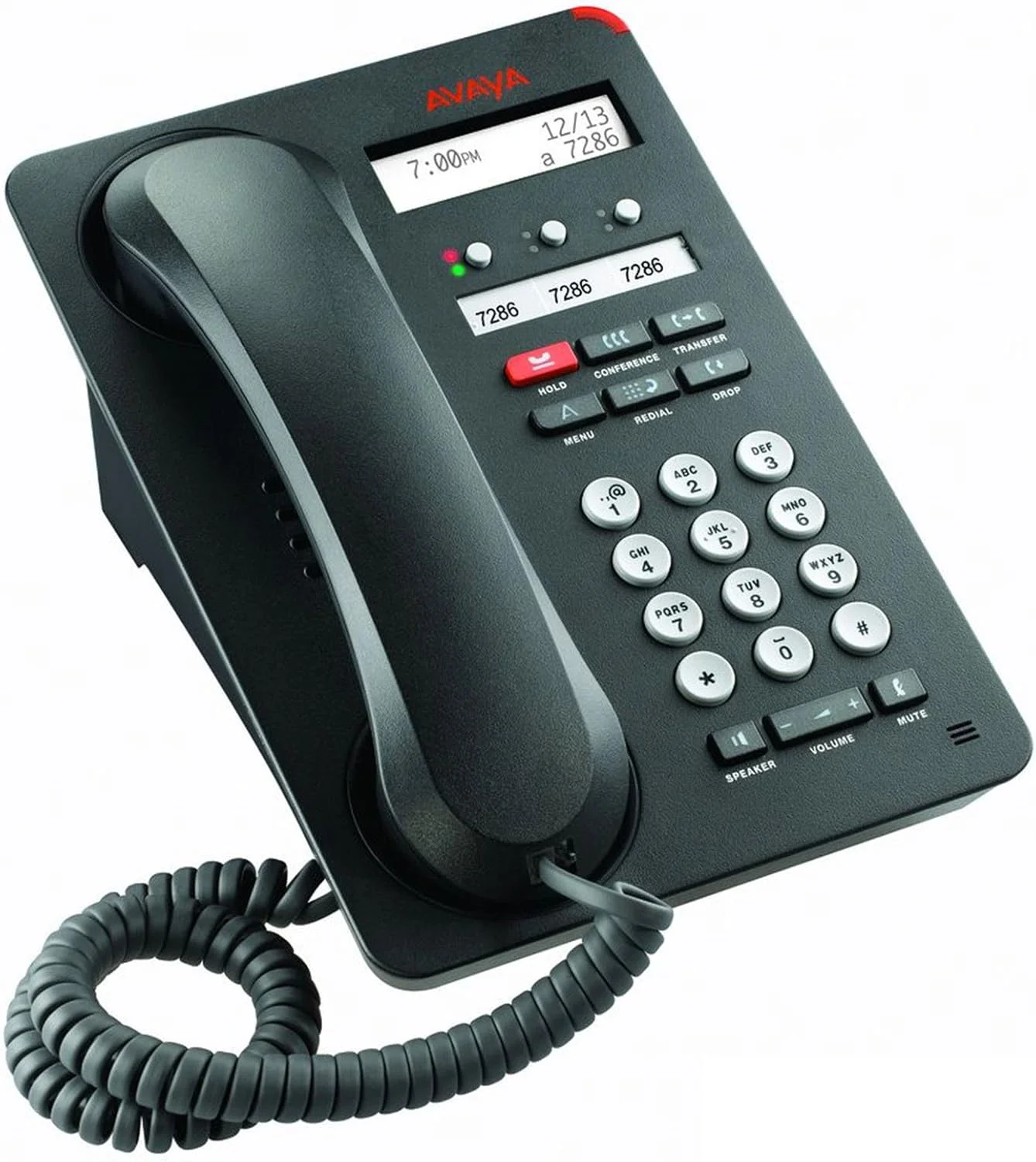 تلفن آوایا 1403 - تلفن (مشکی، 128x25 پیکسل، DCP، IP Office Release 6.0 +)