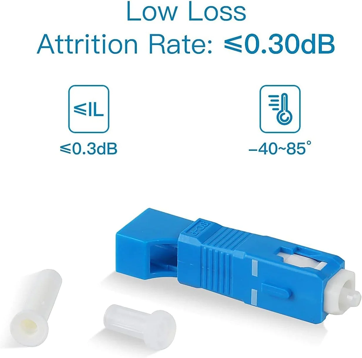 ۲۰ عدد کانکتور فیبر نوری سینگل مود SC/UPC نر به LC/UPC ماده، آداپتور FTTH، مبدل برای Visual Fault Locator، آداپتور نوری سینگل مود 9/125um برای VFL… ۲۰ عدد کانکتور فیبر نوری سینگل مود SC/UPC نر به LC/UPC ماده، آداپتور FTTH، مبدل برای Visual Fault Locator، آداپتور نوری سینگل مود 9/125um برای VFL…