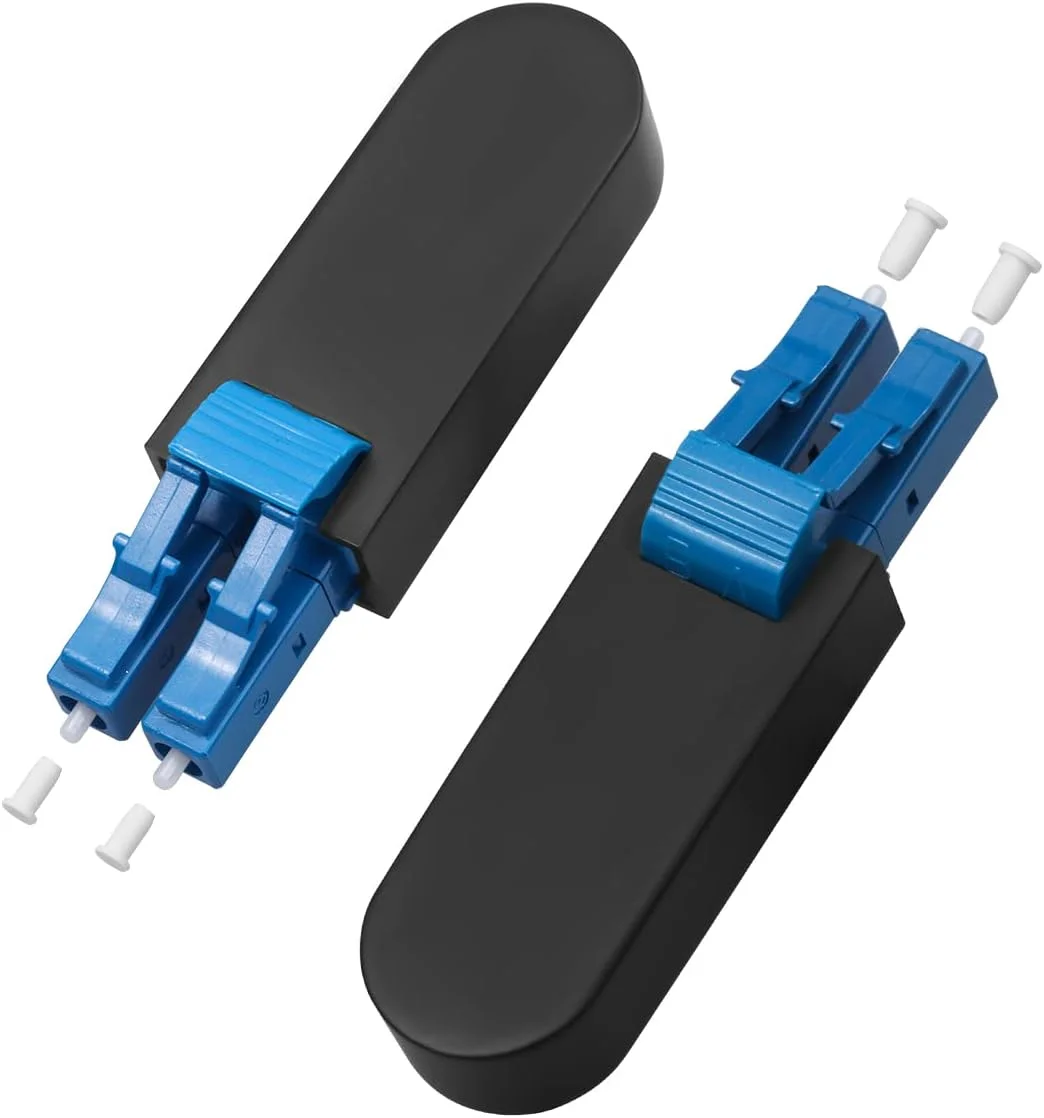 آداپتور لوپ‌بک فیبر نوری LC/UPC، کابل نوری سینگل‌مود 9/125، کانکتور آداپتور تست برای کاربردهای تست، بسته‌ی 4 عددی