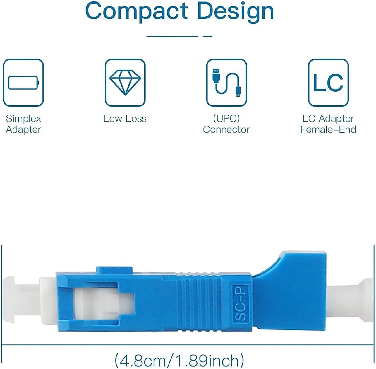 ۲۰ عدد کانکتور فیبر نوری سینگل مود SC/UPC نر به LC/UPC ماده، آداپتور FTTH، مبدل برای Visual Fault Locator، آداپتور نوری سینگل مود 9/125um برای VFL… ۲۰ عدد کانکتور فیبر نوری سینگل مود SC/UPC نر به LC/UPC ماده، آداپتور FTTH، مبدل برای Visual Fault Locator، آداپتور نوری سینگل مود 9/125um برای VFL…