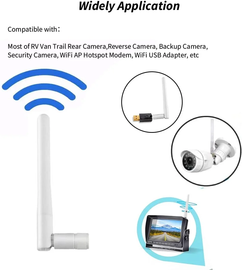 آنتن وای فای دو بانده 2.4 گیگاهرتز 5 گیگاهرتز 5.8 گیگاهرتز 3dBi MIMO RP-SMA نری برای روتر وای فای، تقویت کننده سیگنال، تکرار کننده، کارت شبکه بی سیم، آداپتور USB، دوربین مداربسته امنیتی IP، مانیتور نظارت تصویری - بسته 6 عددی