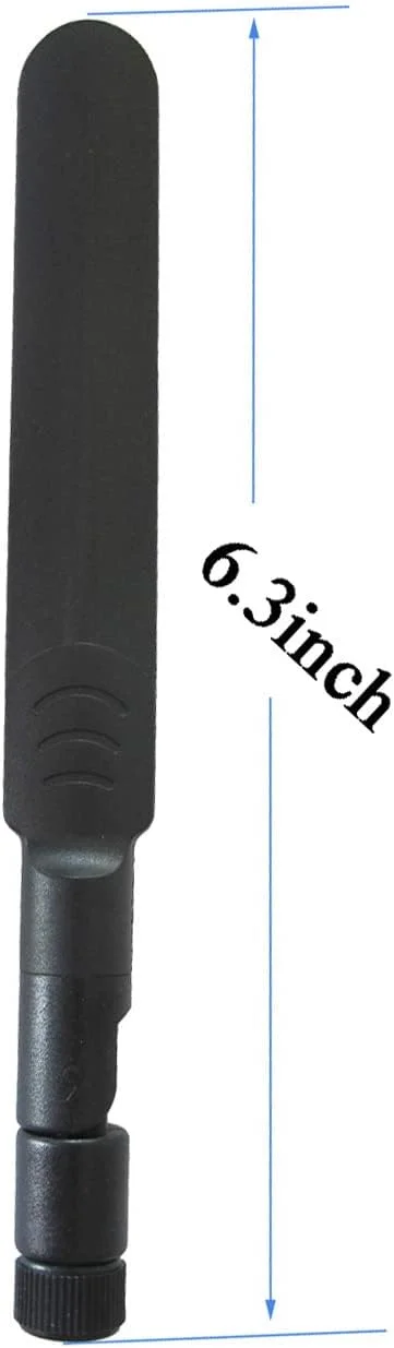 آنتن دو بانده 8dBi با بهره بالا، همه جهته 2.4 گیگاهرتز 5 گیگاهرتز 5.8 گیگاهرتز WiFi، کانکتور RP SMA نر برای روتر شبکه بی سیم، بسته 2 عددی