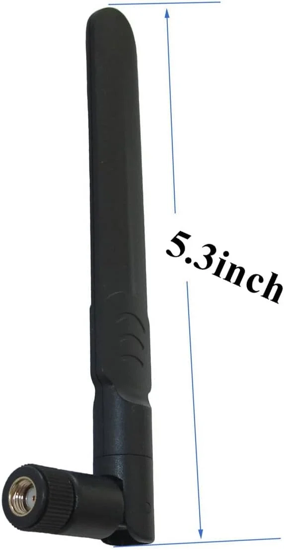 آنتن دو بانده 8dBi با بهره بالا، همه جهته 2.4 گیگاهرتز 5 گیگاهرتز 5.8 گیگاهرتز WiFi، کانکتور RP SMA نر برای روتر شبکه بی سیم، بسته 2 عددی