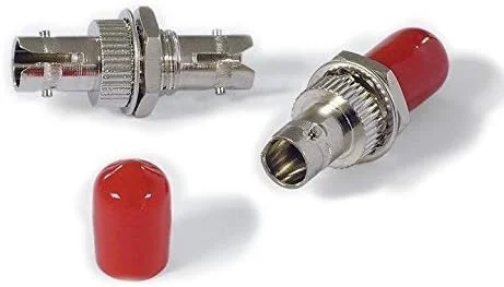 آداپتور فیبر نوری ST - کوپلر سیمپلکس سینگل مود و مالتی مود ST به ST - بسته 5 عددی - فلزی