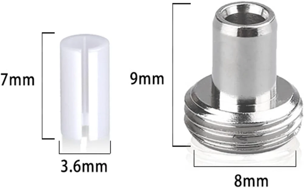 VOANZO 20 عدد آداپتور سرامیکی نوری ابزار فیبر نوری برای مکان یاب عیب یابی بصری فیبر، شامل 10 عدد روکش لوله سرامیکی و 10 عدد کانکتور اتصالی