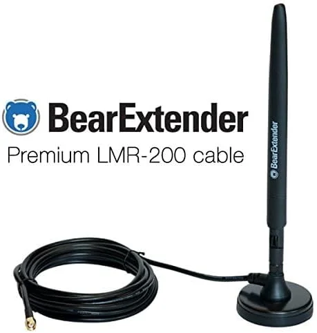 آنتن وای فای 7dBi با پایه مغناطیسی و کابل توسعه RP-SMA