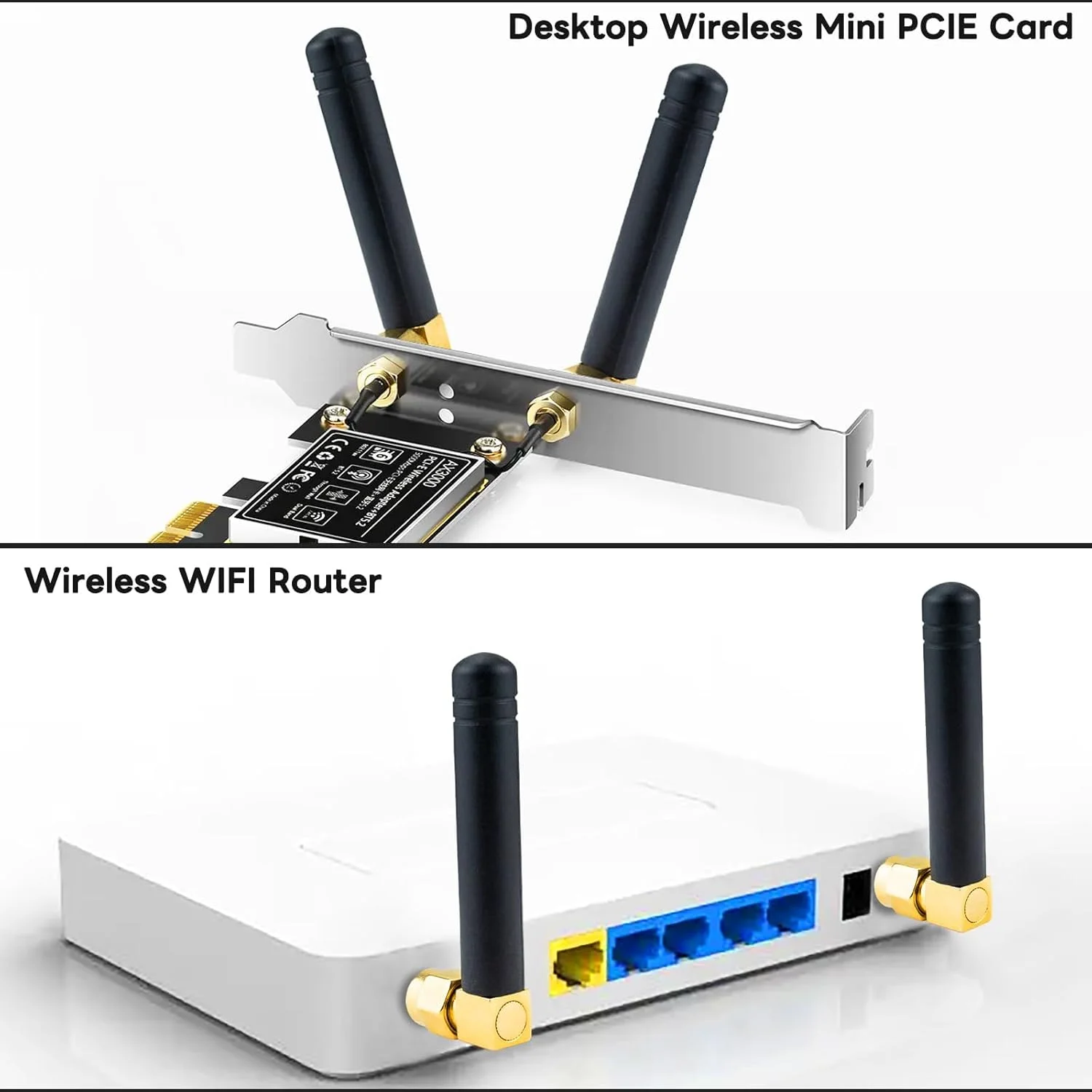 آنتن وای فای کوچک BOOBRIE RP-SMA مینی 2.4GHz 5.8GHz 2DBi دو بانده بی سیم، آنتن وای فای کوچک زاویه راست برای کامپیوتر، کانکتور RP-SMA نر، تقویت کننده سیگنال هوایی وای فای مینی همه جهته، بسته 2 عددی آنتن وای فای کوچک BOOBRIE RP-SMA مینی 2.4GHz 5.8GHz 2DBi دو بانده بی سیم، آنتن وای فای کوچک زاویه راست برای کامپیوتر، کانکتور RP-SMA نر، تقویت کننده سیگنال هوایی وای فای مینی همه جهته، بسته 2 عددی