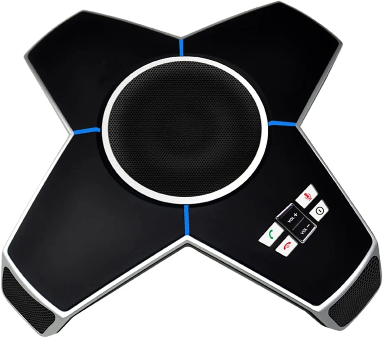 اسپیکرفون تلفن کنفرانس سیمی GZDodek A510EU با 2 میکروفون توسعه دهنده برای تماس های کنفرانسی و کنفرانس ویدیویی