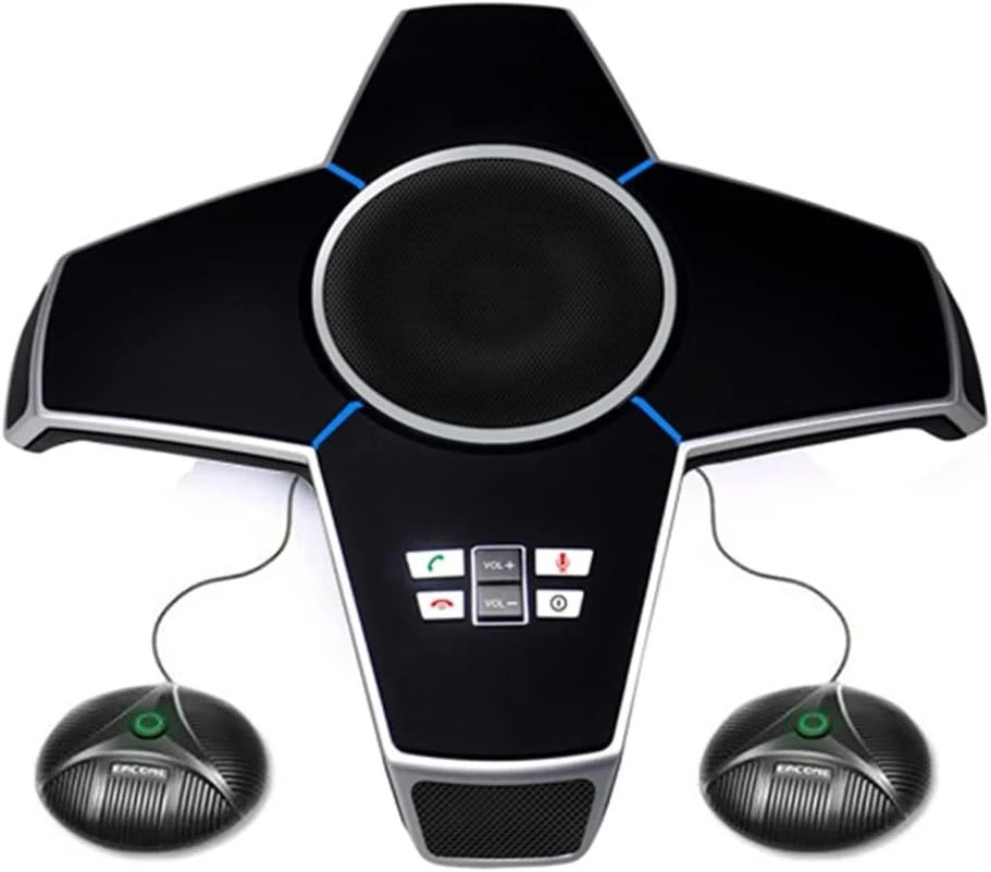 اسپیکرفون تلفن کنفرانس سیمی GZDodek A510EU با 2 میکروفون توسعه دهنده برای تماس های کنفرانسی و کنفرانس ویدیویی