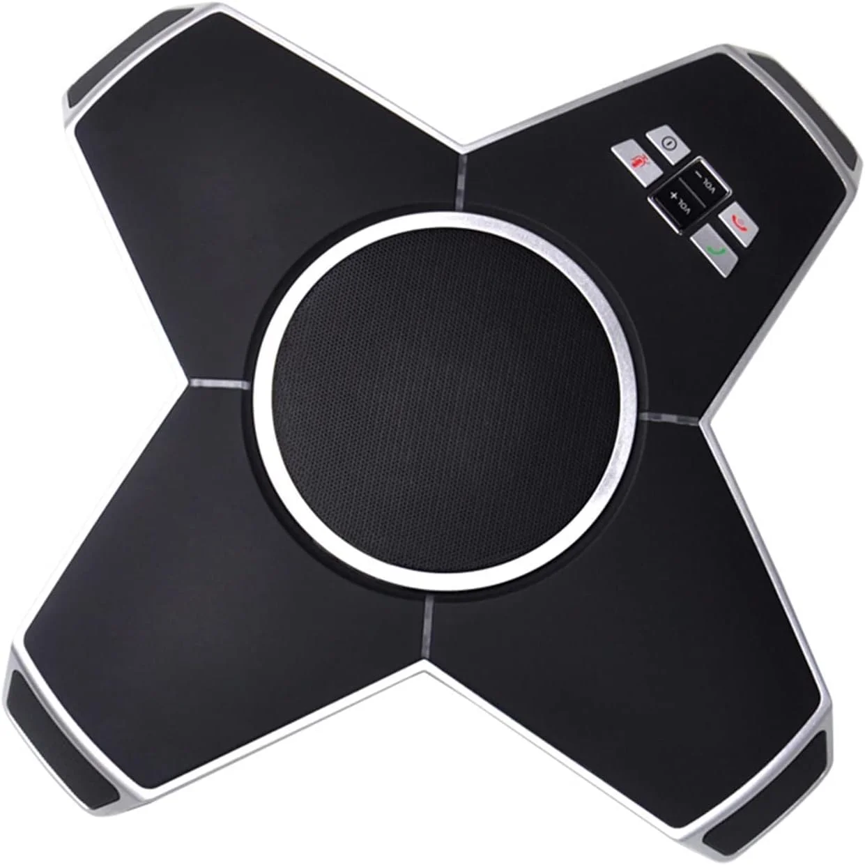 اسپیکرفون تلفن کنفرانس سیمی GZDodek A510EU با 2 میکروفون توسعه دهنده برای تماس های کنفرانسی و کنفرانس ویدیویی