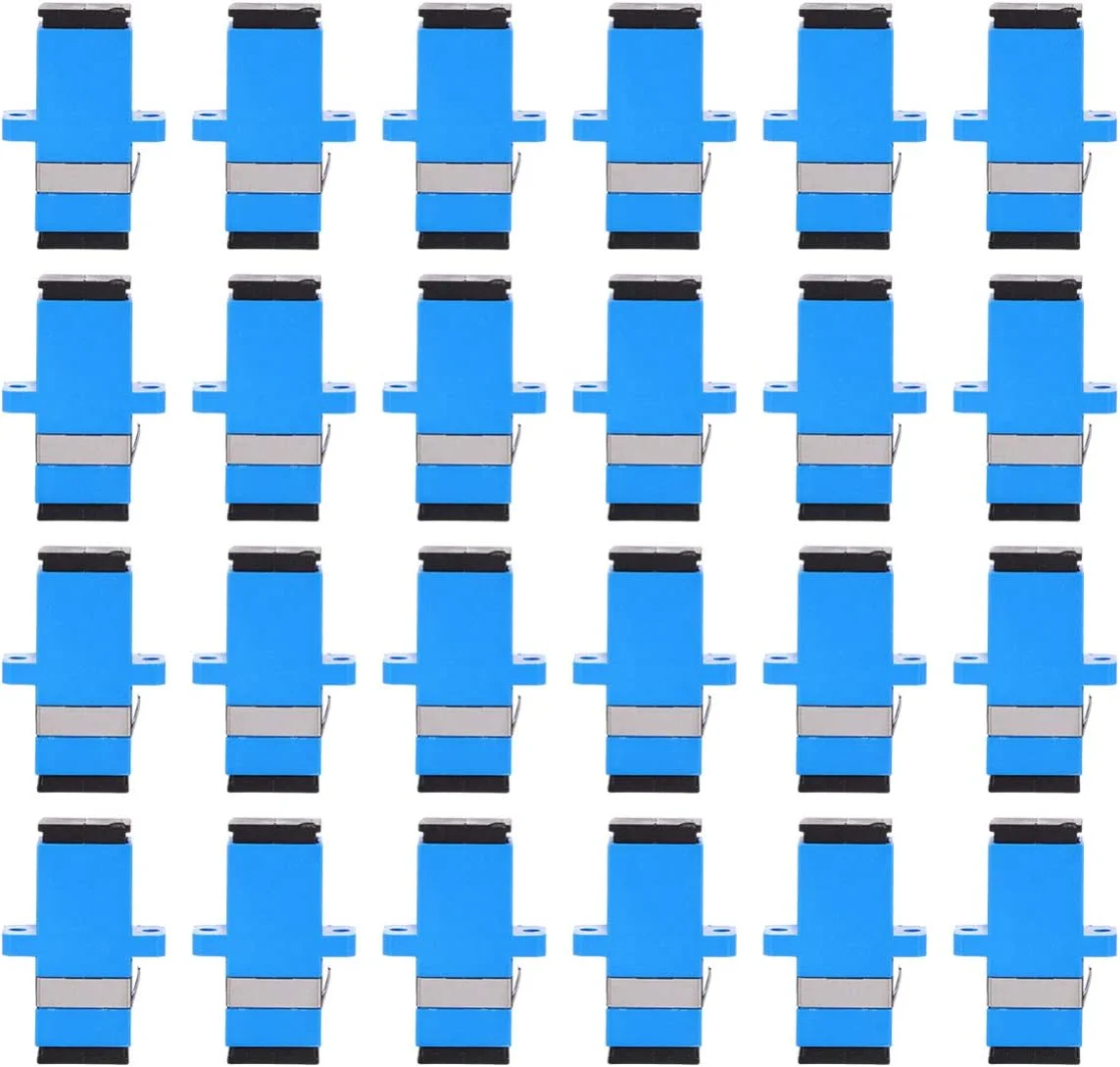 ۲۴ عدد آداپتور فیبر نوری سینگل مود، آداپتور فیبر چند منظوره، مبدل فیبر کاربردی، اتصال دهنده شبکه کوپلر نوری اینترنت