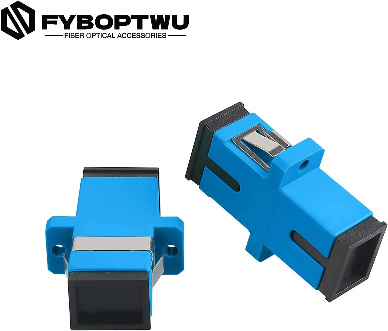 18 عدد کوپلر فیبر نوری SC سینگل مود (SM) آداپتور فیبر نوری سیمپلکس SC مادگی به SC مادگی UPC سیمپلکس کانکتور آداپتور اینترنت شبکه تک حالته