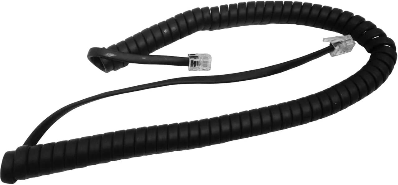 سیم گوشی تلفن فنری مشکی 9 فوتی The VoIP Lounge برای تلفن های سری Avaya 9600 IP و 9500 دیجیتال مدل های 9608، 9610، 9620، 9620C، 9621G، 9630، 9630G، 9640، 9640G، 9650، 9650C، 9508، 9504