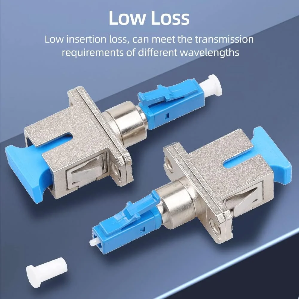 آداپتور فیبر نوری Pepisky، کانکتور فیبر نوری LC نر به SC ماده، عملکرد پایدار، تلفات کم آداپتور فیبر نوری Pepisky، کانکتور فیبر نوری LC نر به SC ماده، عملکرد پایدار، تلفات کم