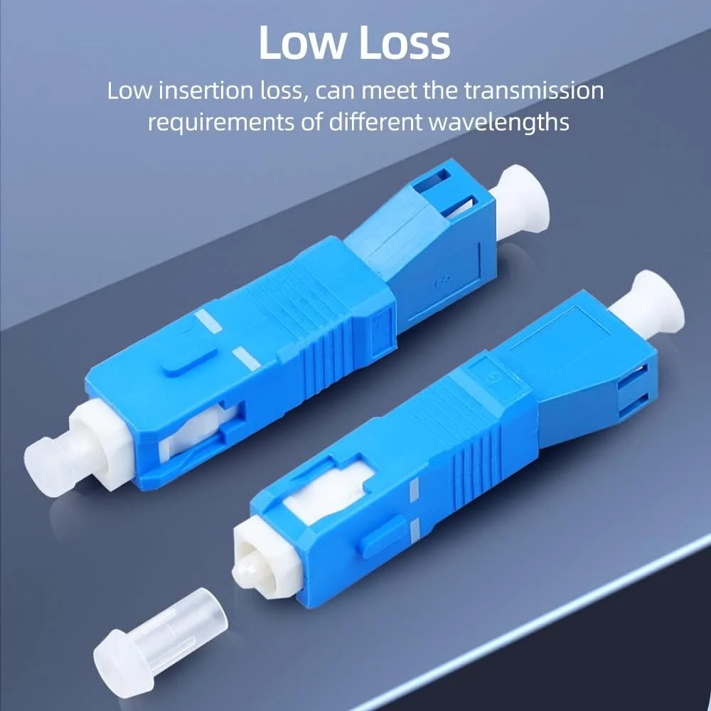آداپتور فیبر نوری دیداری Pepisky، کانکتور فیبر نوری SC نر به LC ماده، عملکرد پایدار، افت کم آداپتور فیبر نوری دیداری Pepisky، کانکتور فیبر نوری SC نر به LC ماده، عملکرد پایدار، افت کم